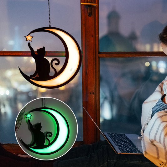 Šviečianti lango dekoracija