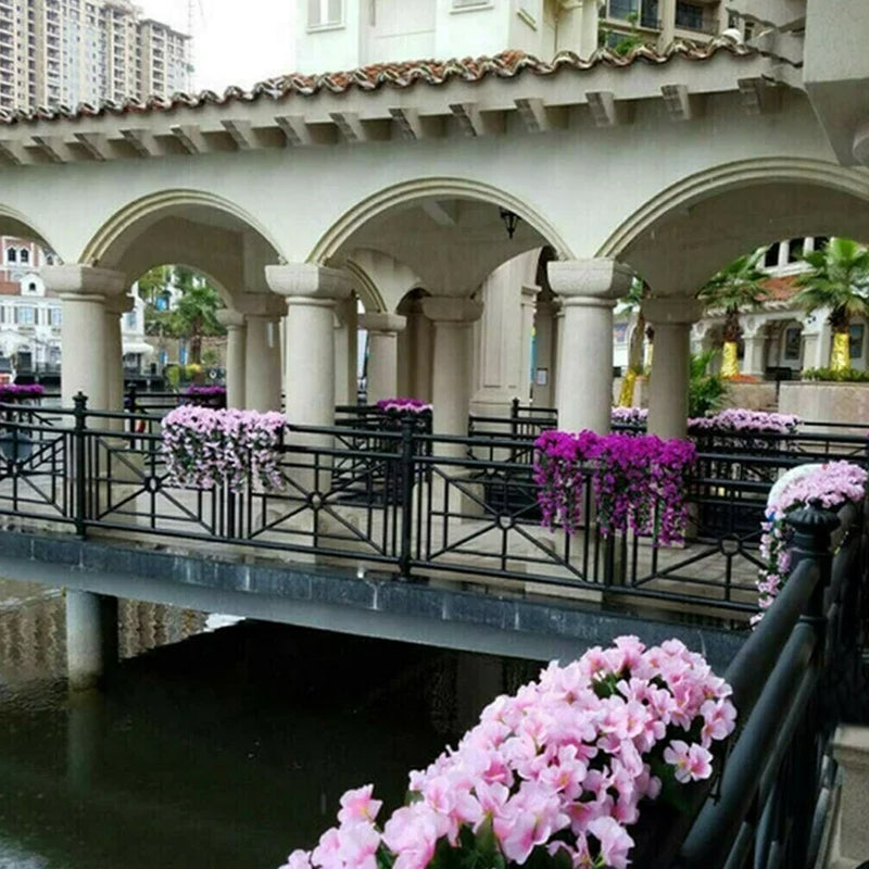 Dekoratyvinis pakabinamas gėlių krepšys