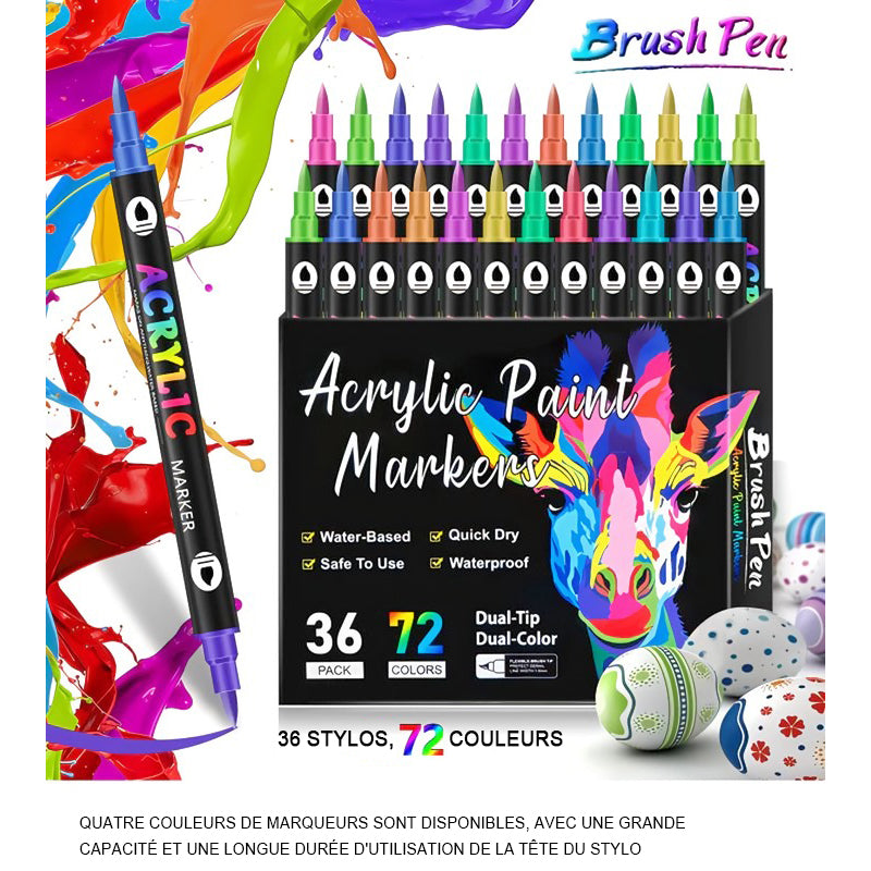 Dviejų galų flomasterių rinkinys