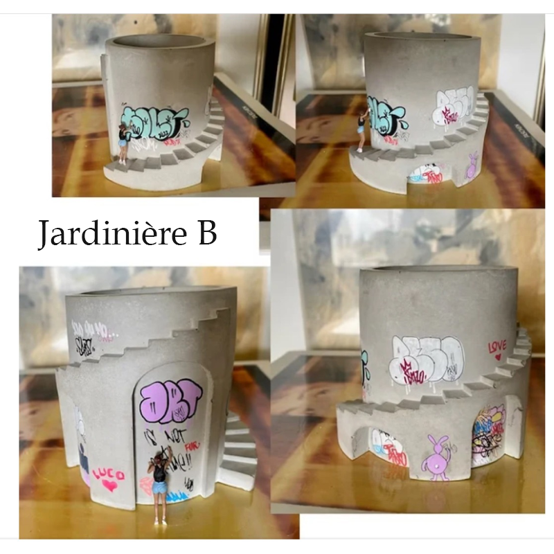 Rankų darbo gėlių vazonas - pieštukinė