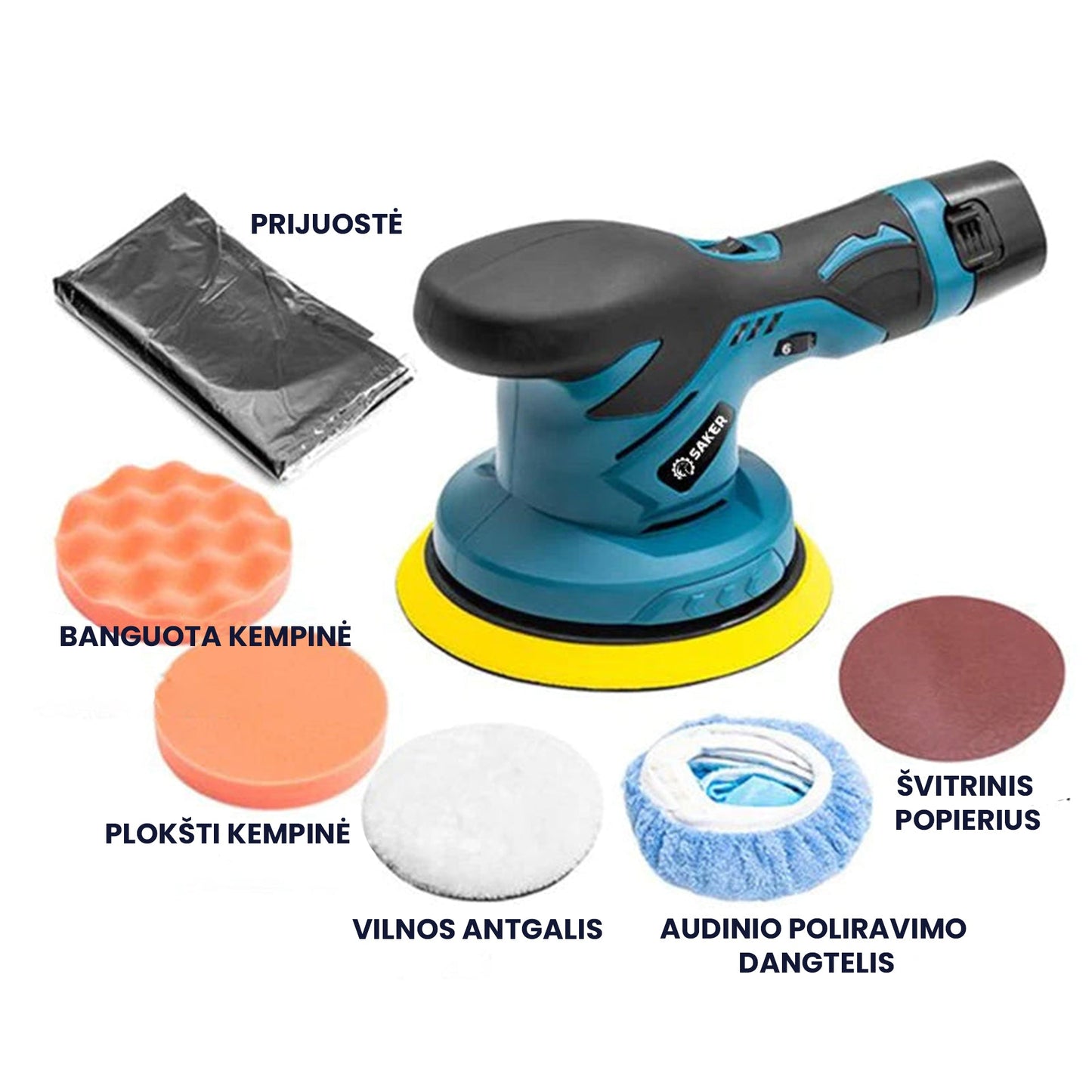 SAKER - poliravimo mašinėlė