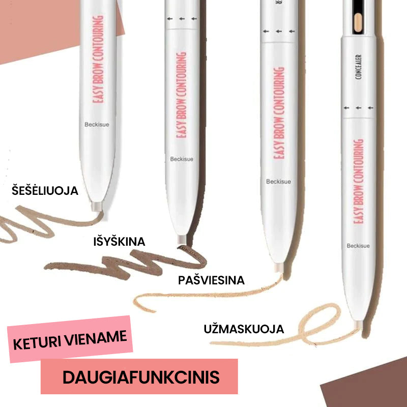 Daugiafunkcinė antakių kontūravimo priemonė