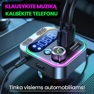 FM Bluetooth mašinos moduliatorius
