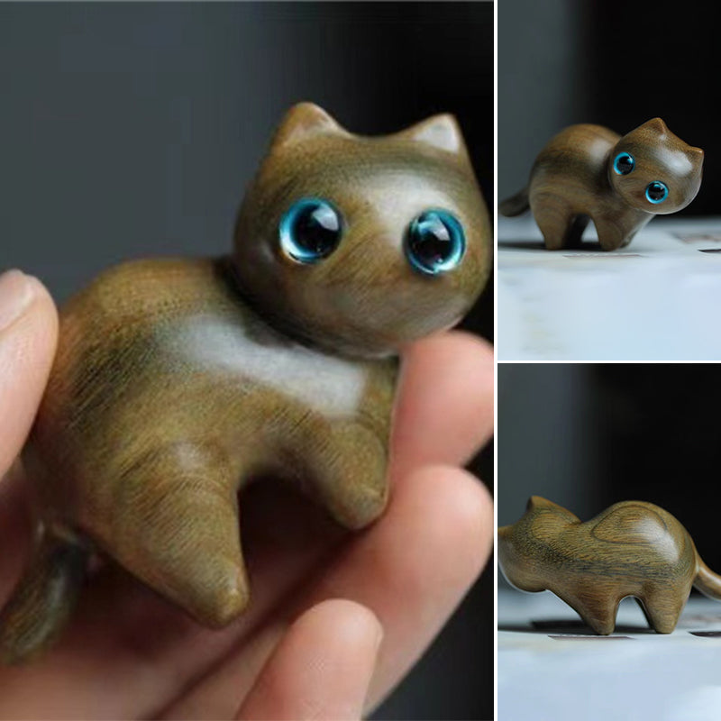 Rankų darbo statulėlė - "Kačiukas"