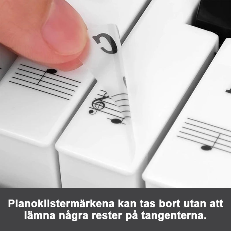 Pianino lipdukai mokymuisi