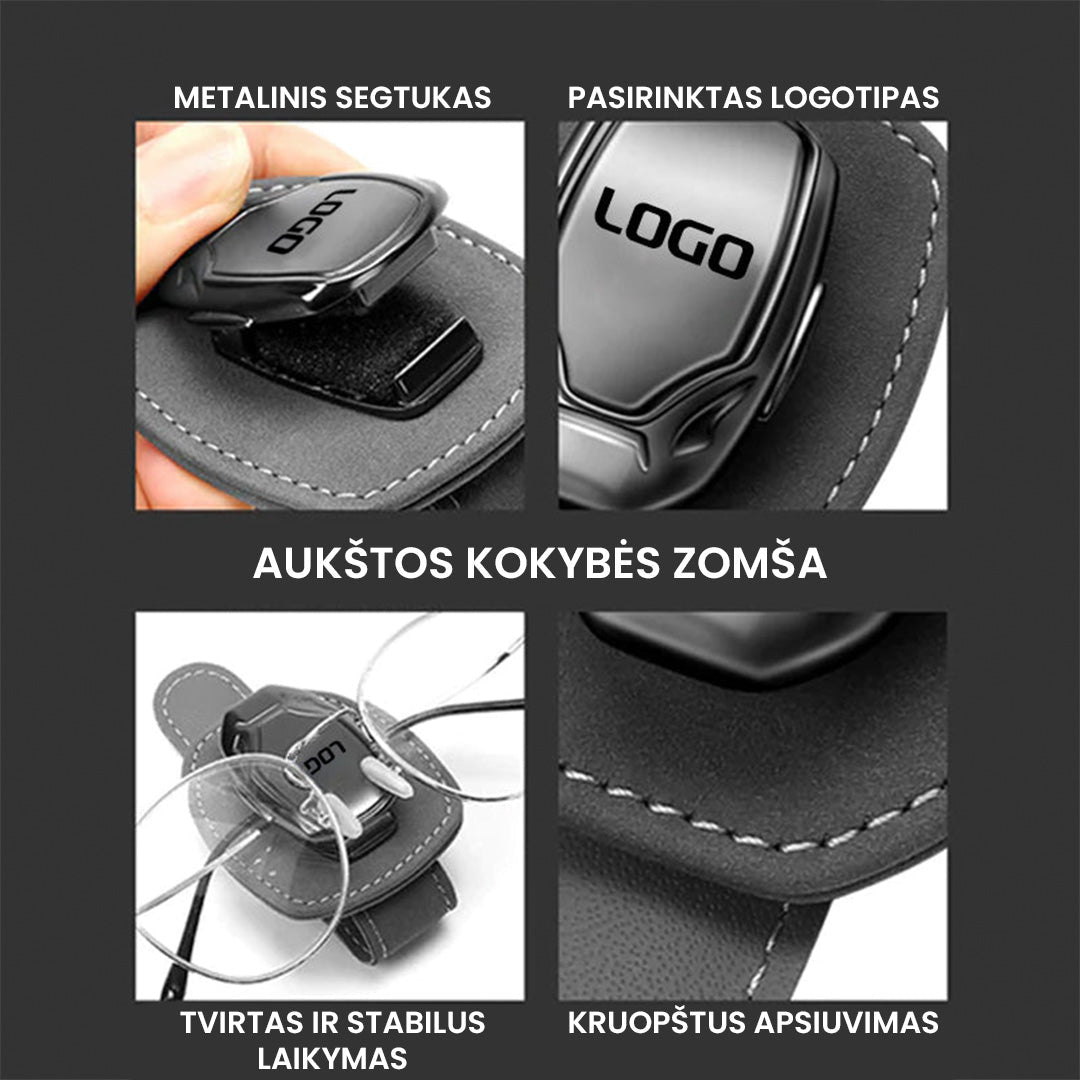 Automobilinis akinių nuo saulės laikiklis