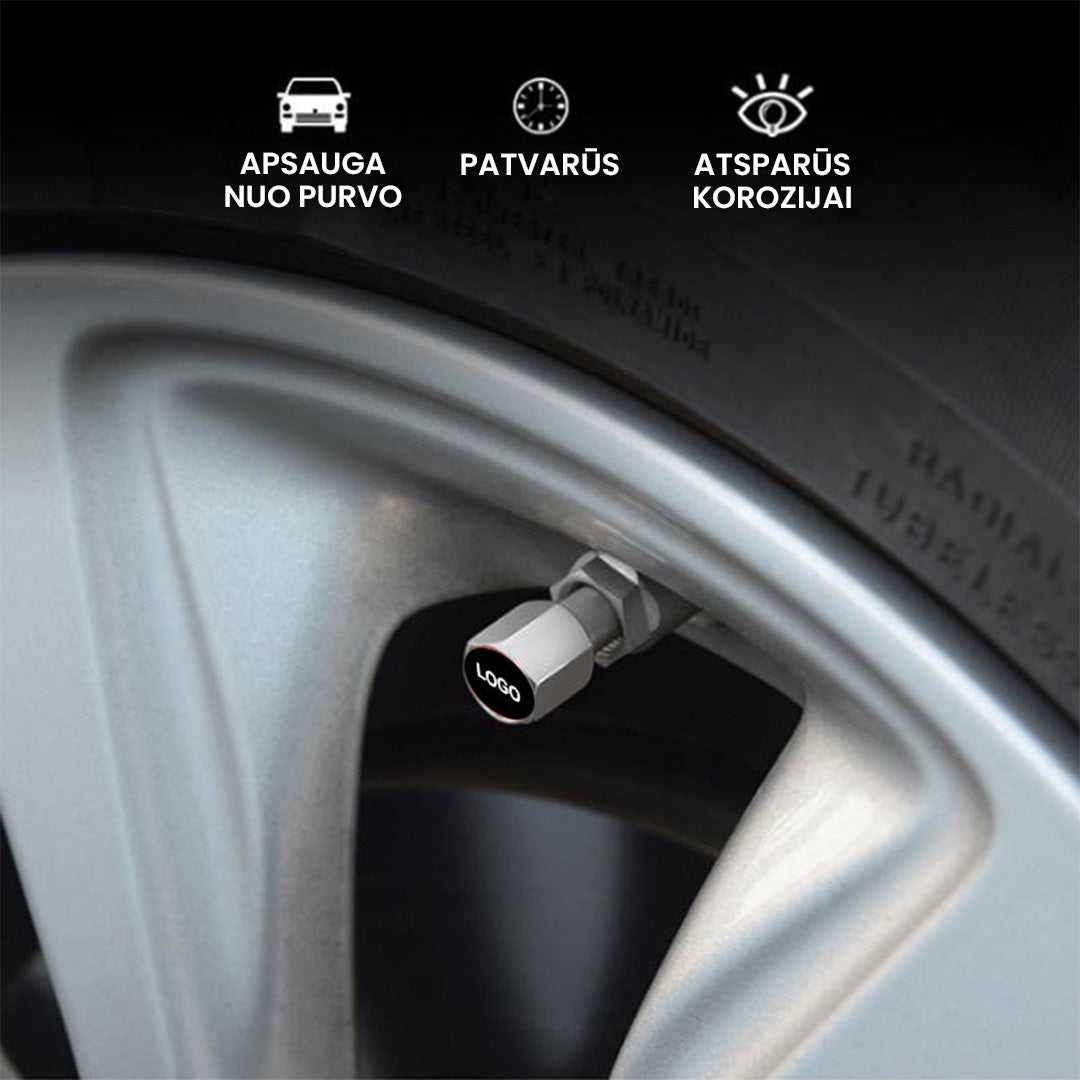 Padangų ventilių dangteliai (4 vnt.)