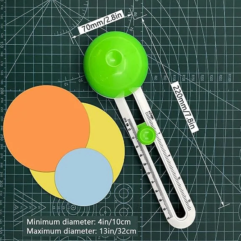 Plastikinis apskritimų pjaustymo peiliukas