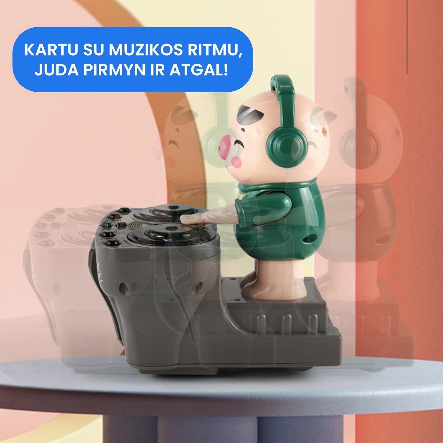 Interaktyvus muzikinis žaislas - DJ Paršelis