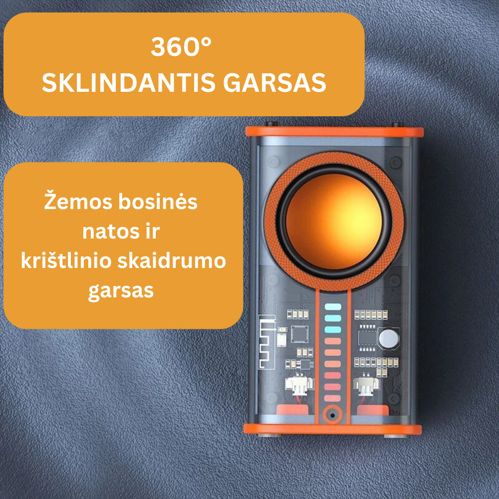 Cyberpunk stiliaus Bluetooth garsiakalbis