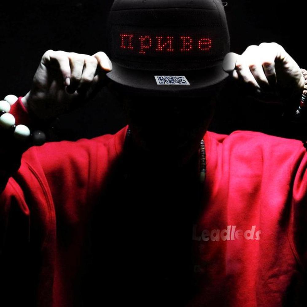 Kepurė su LED užrašu