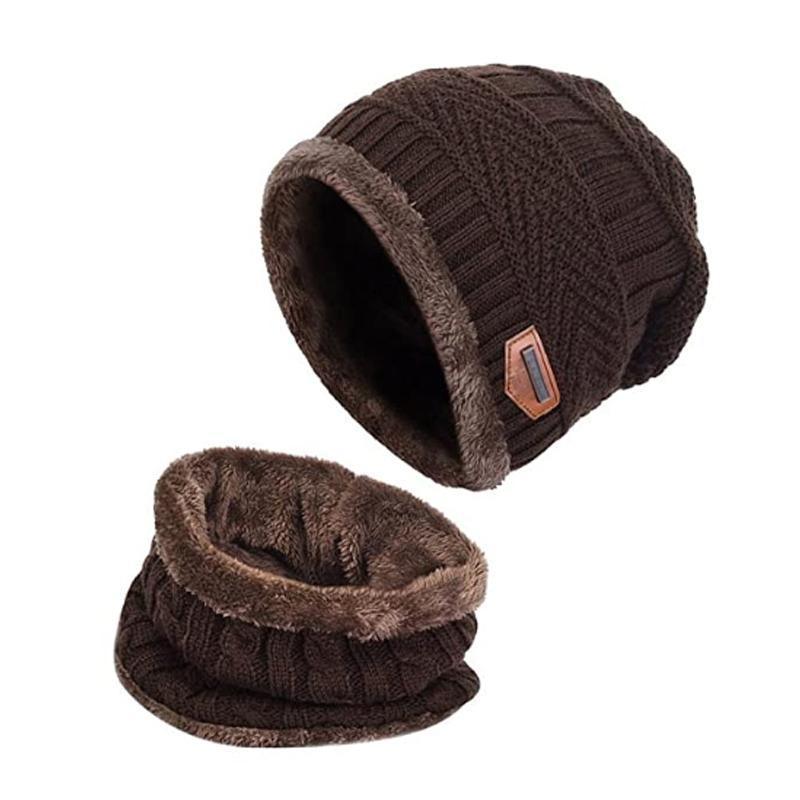 Žieminė beanie kepurė ir šalikas