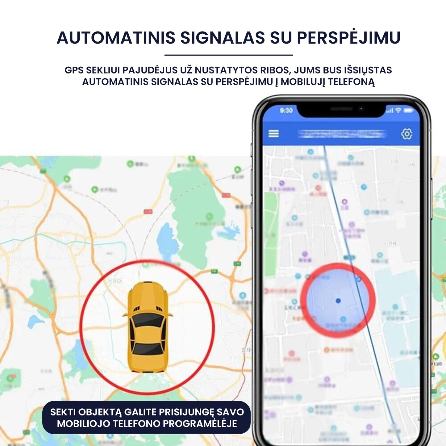 Magnetinis mini GPS seklys