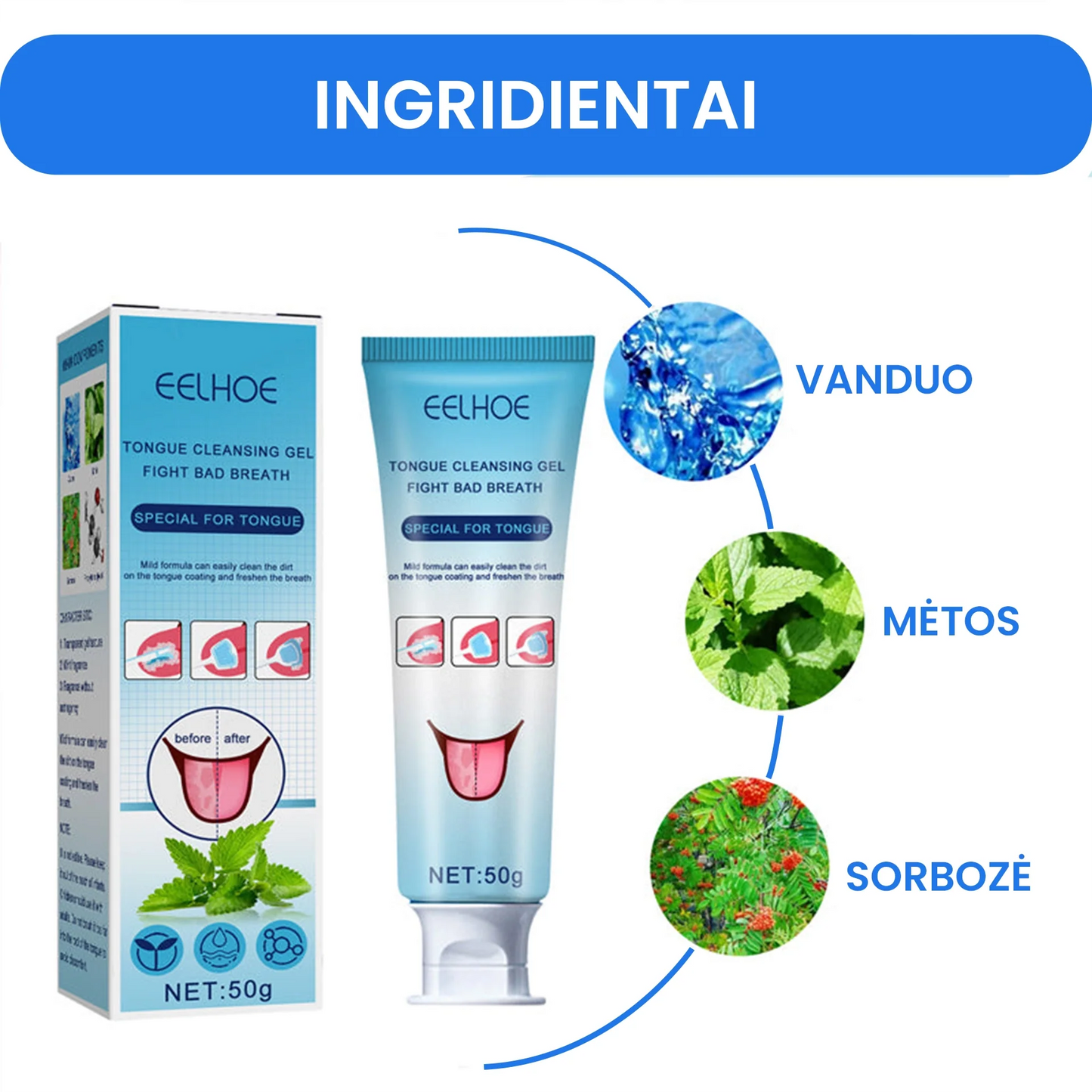 Liežuvio valymo rinkinys