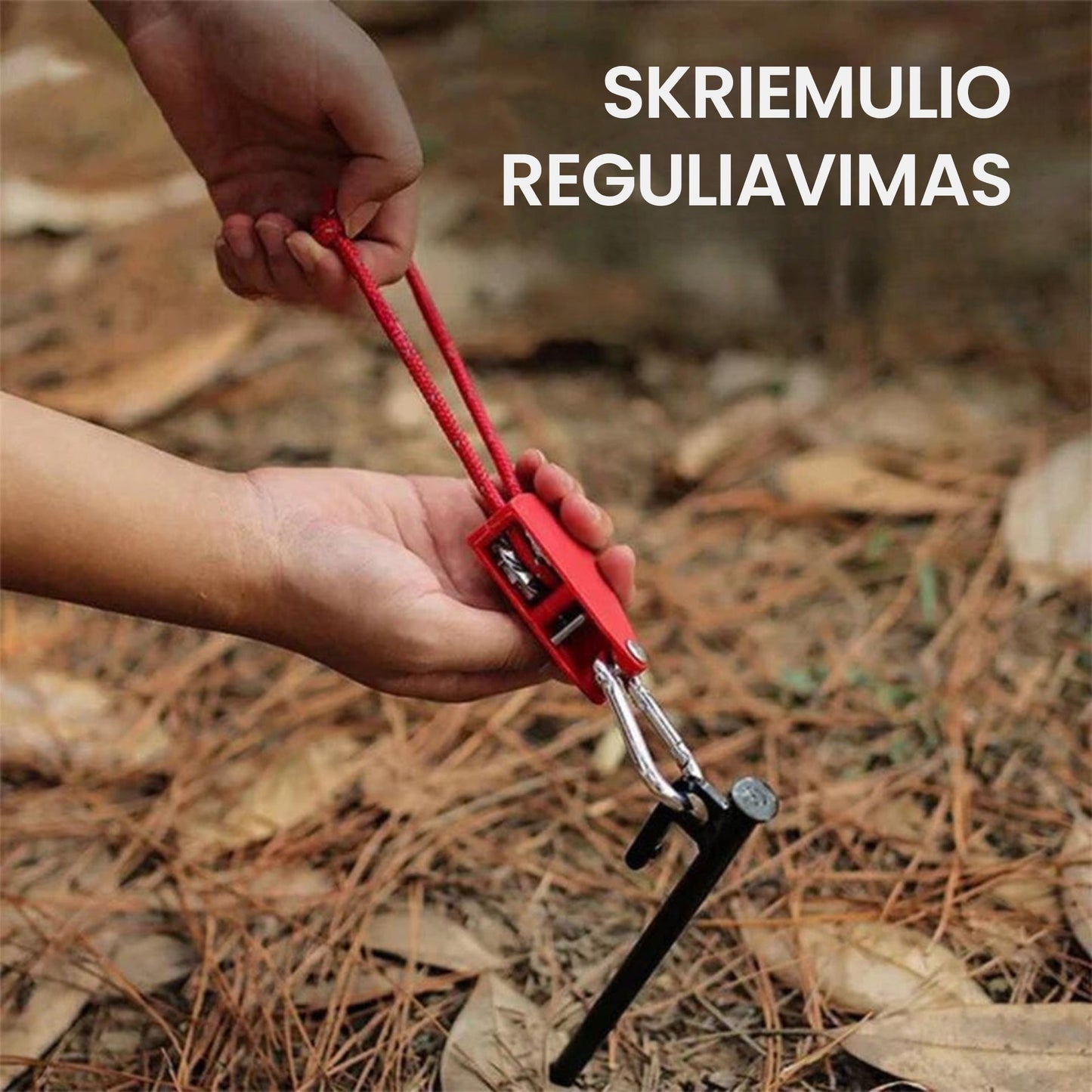 StrongLine™ vėjui atsparus lynas su skriemulio reguliavimu