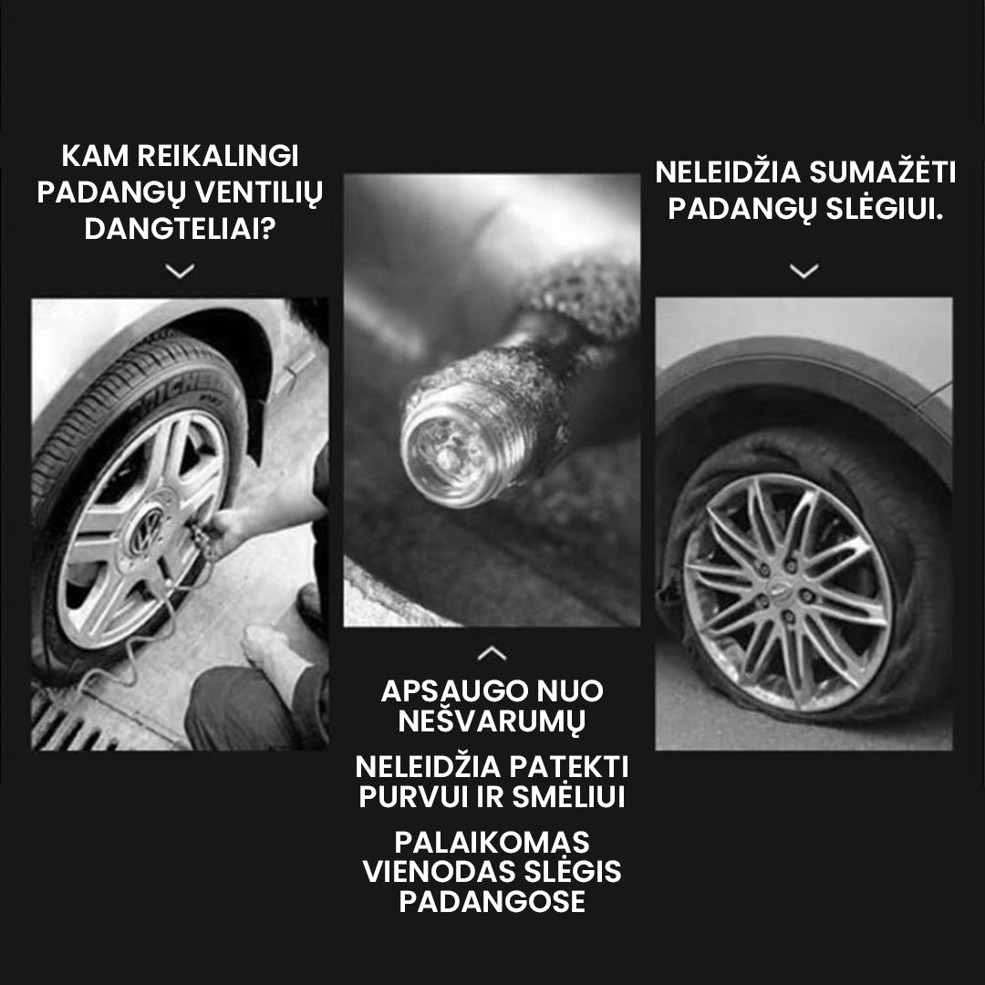 Padangų ventilių dangteliai (4 vnt.)