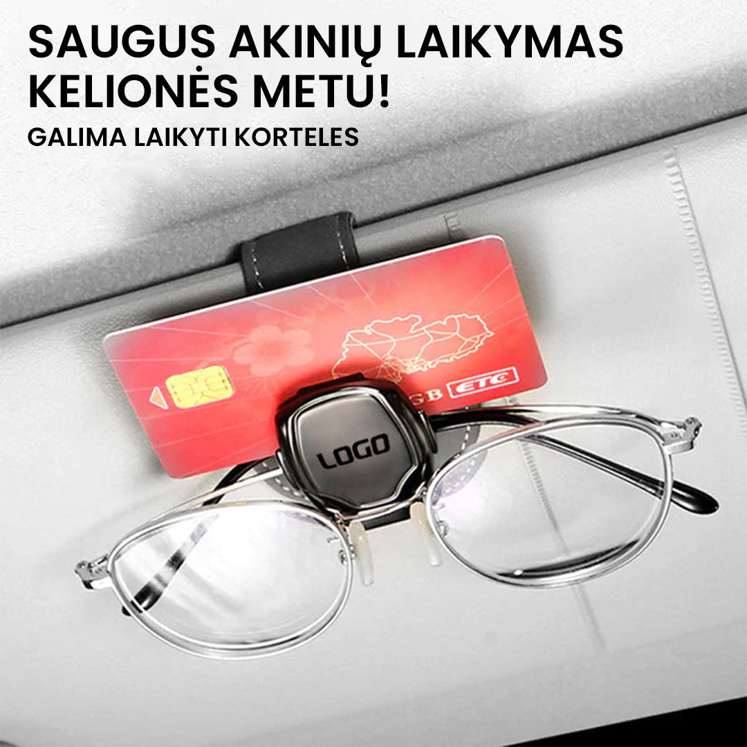 Automobilinis akinių nuo saulės laikiklis