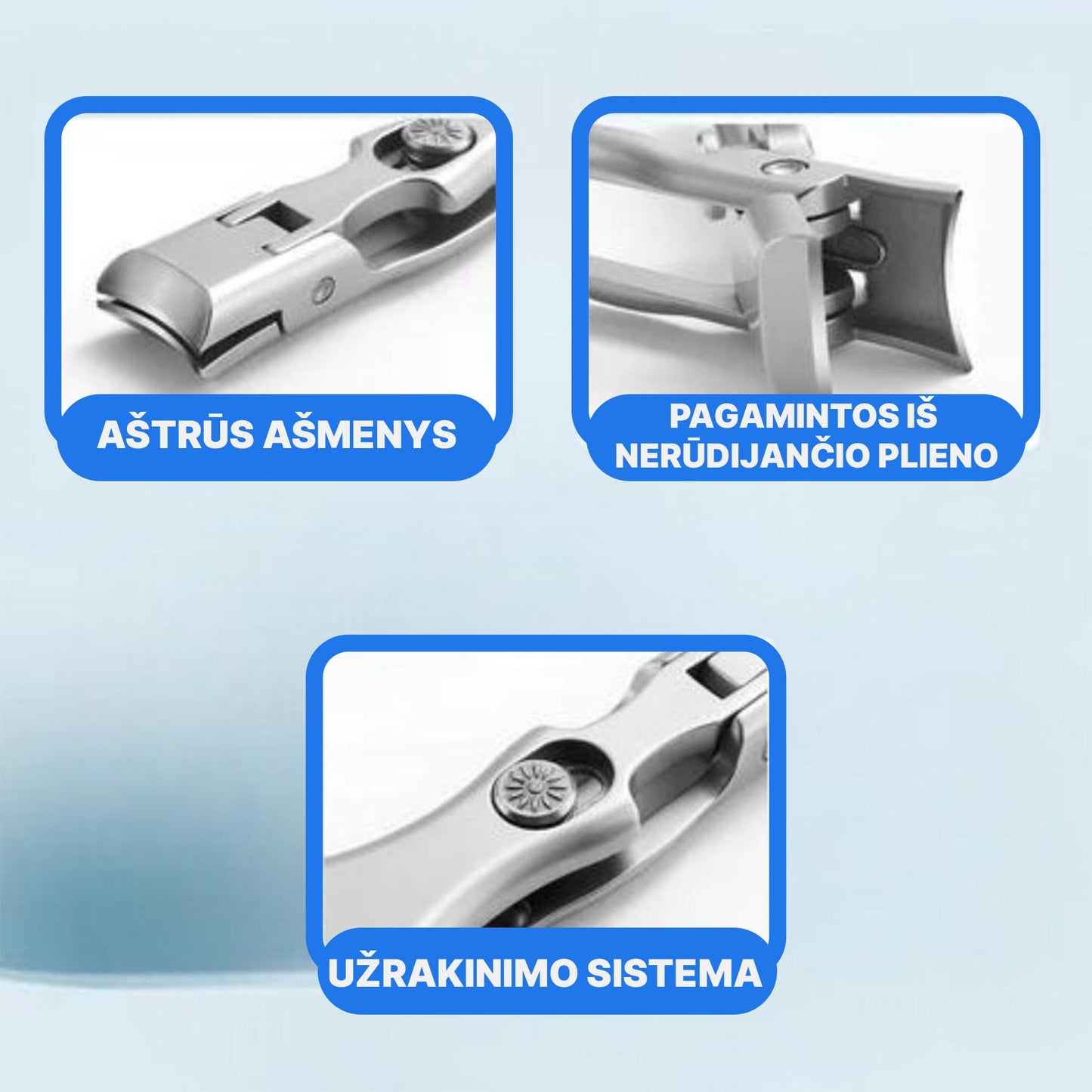 NailCutter™ - profesionalus nagų priežiūros rinkinys