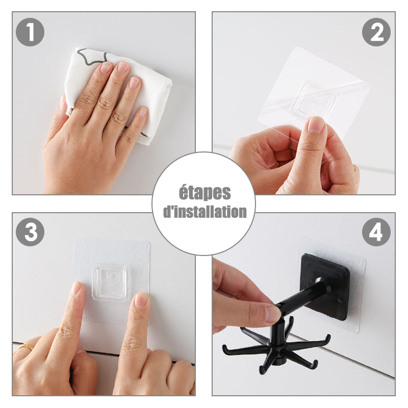 360 laipsnių besisukantys kabliukai (4vnt.)