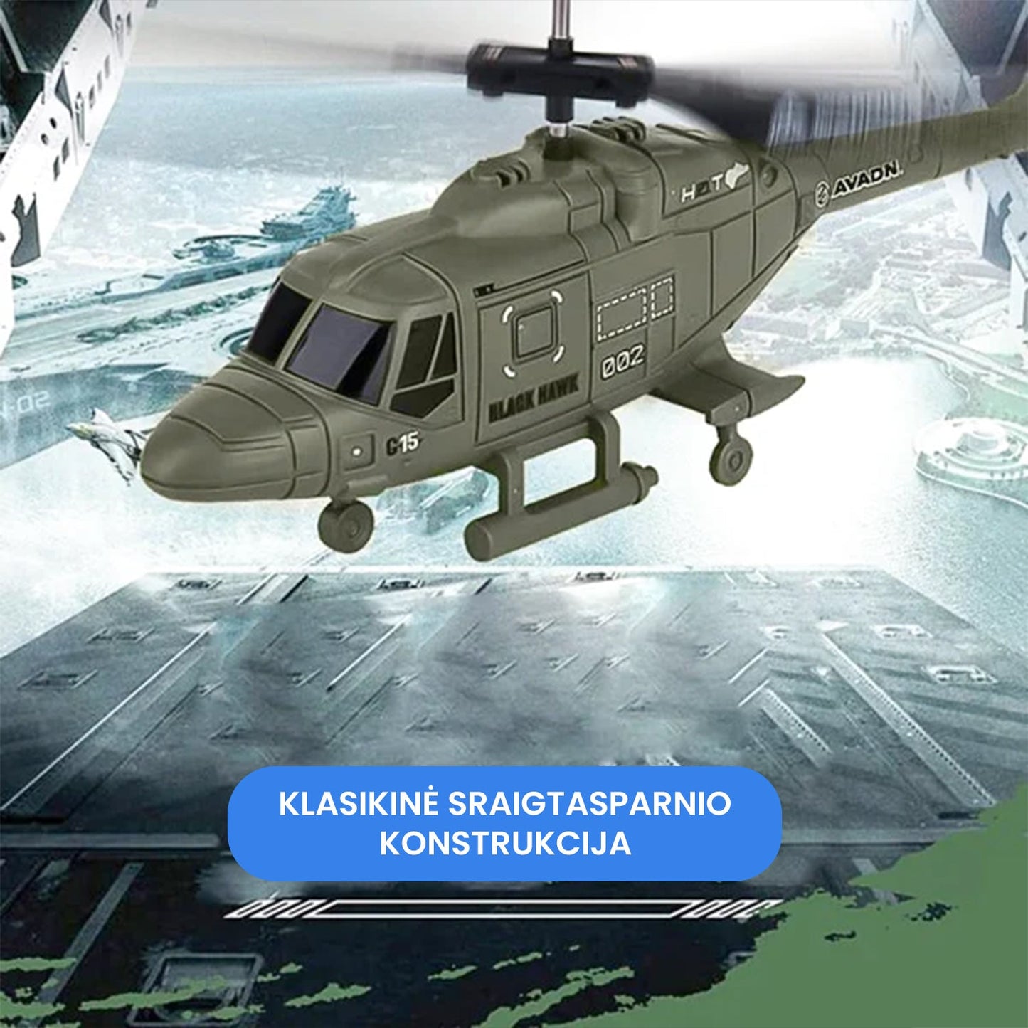 Nuotoliniu būdu valdomas sraigtasparnis