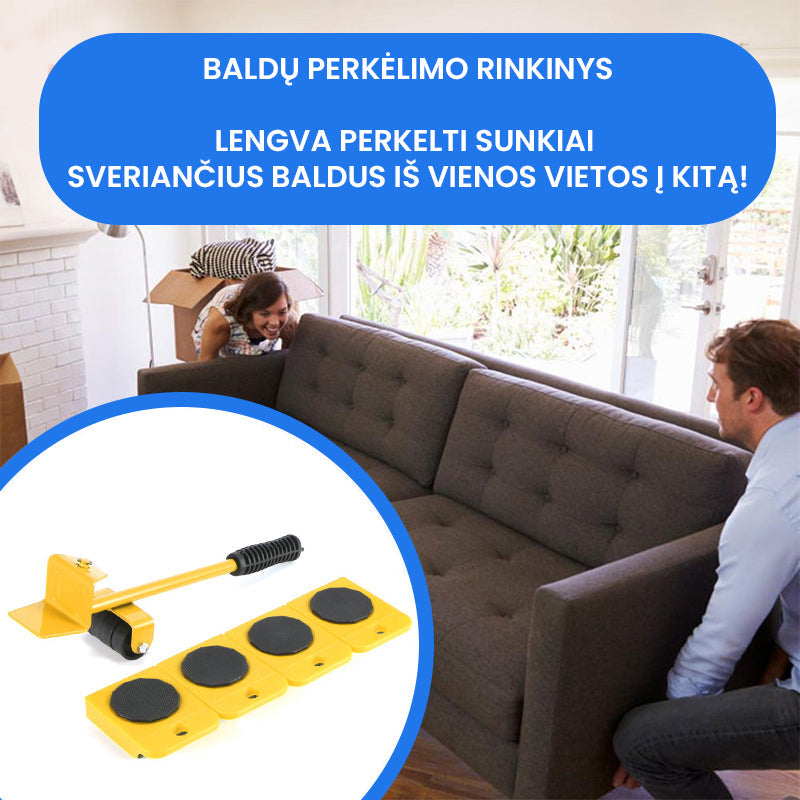 Baldų perkėlimo rinkinys (4 ratukai)