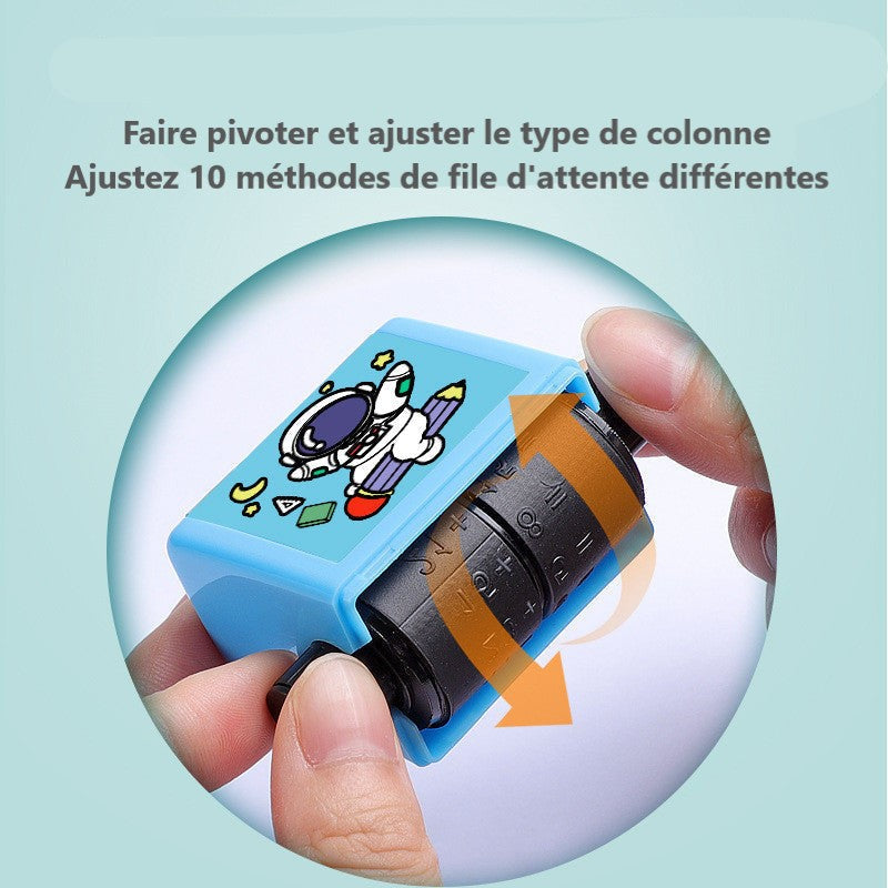 Mokomasis aritmetinių veiksmų antspaudas