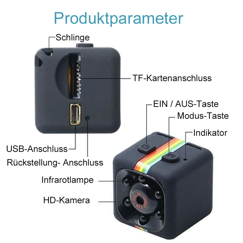 Mini vaizdo kamera HD 1080P