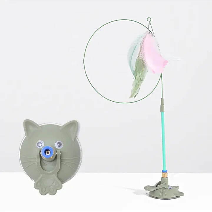 Kačių žaislas su plunksna