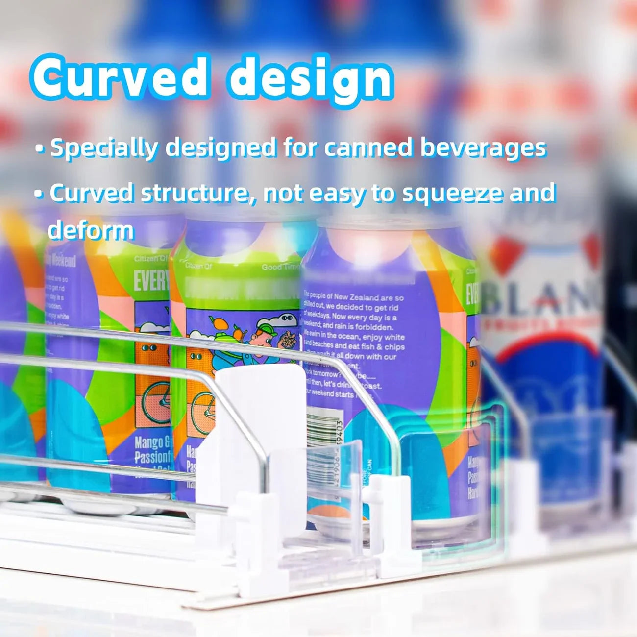 Šaldytuvo dėklas gėrimams