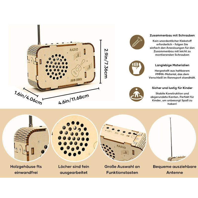 Surenkamas radijo imtuvas vaikams