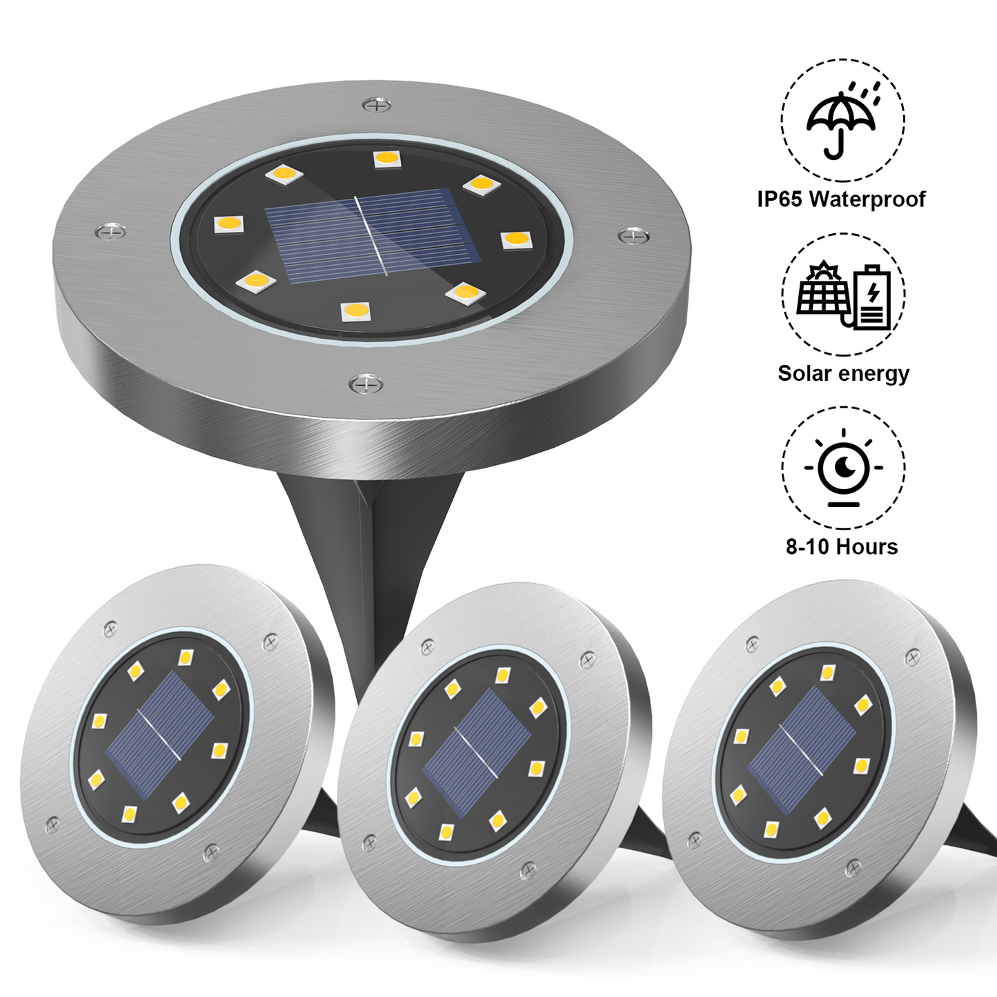 Saulės įkraunami lauko šviestuvai