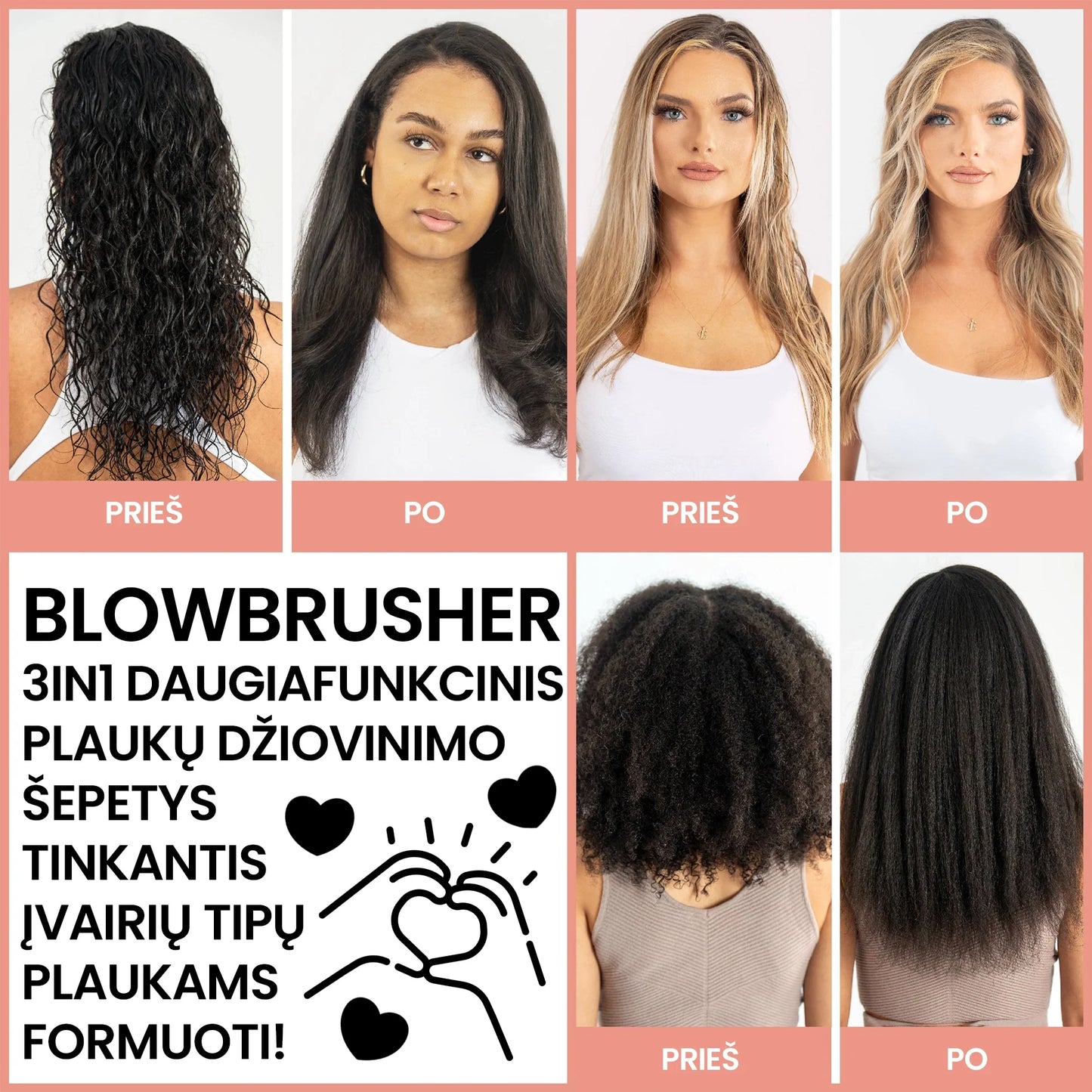 BlowBrush™ - Plaukų džiovinimo šepetys
