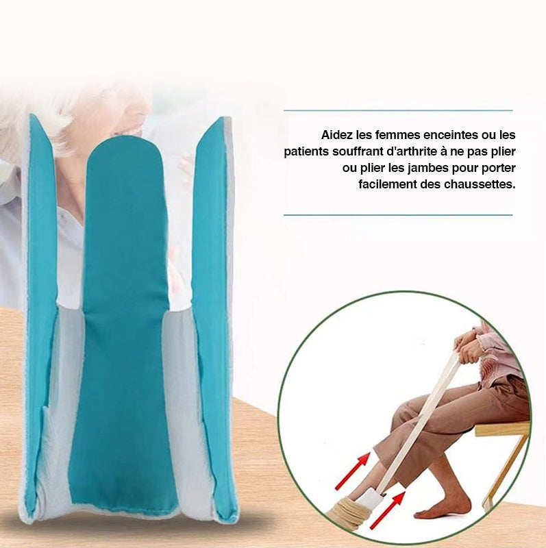 Pagalbinė priemonė - "Kojinių mova"