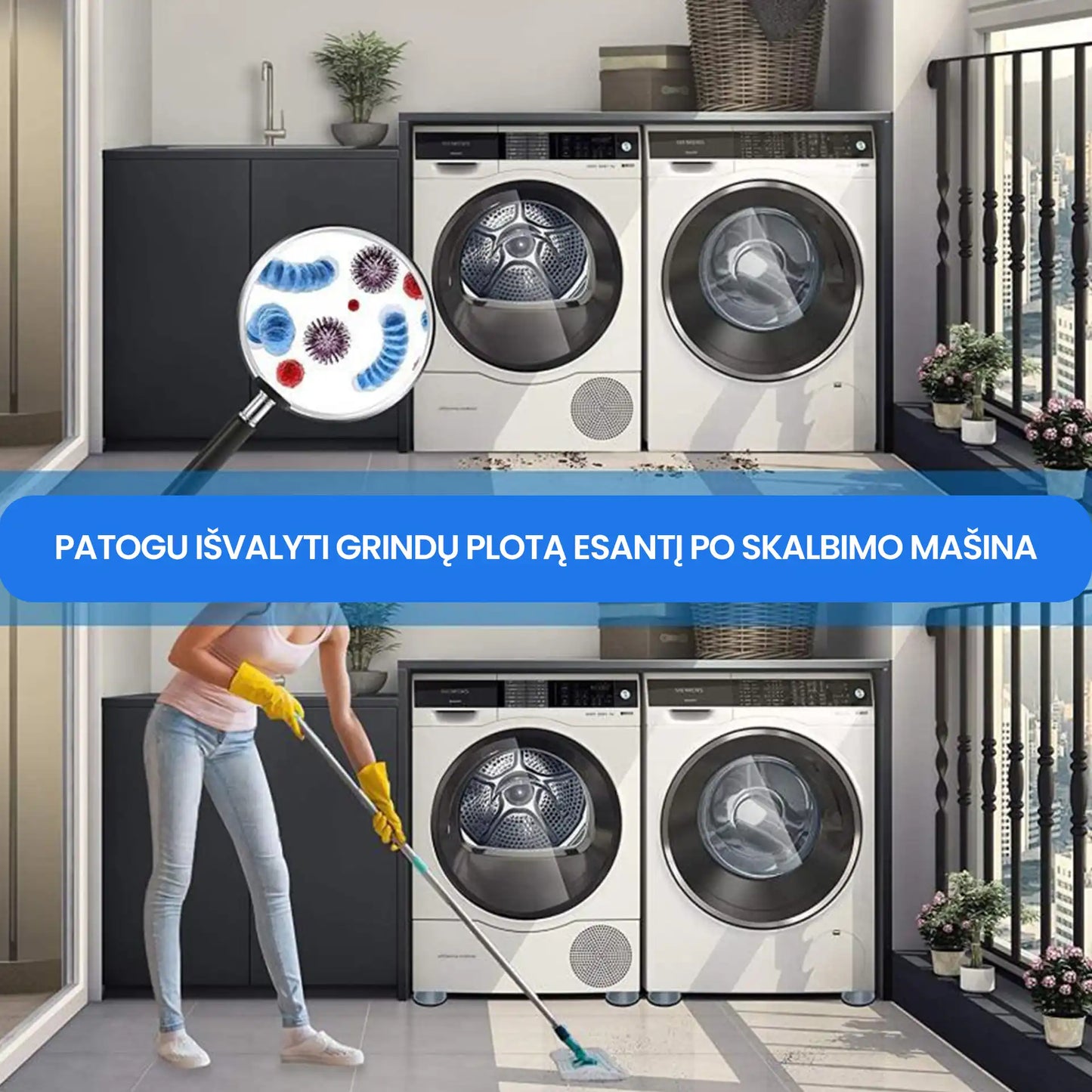 MaxFix™ - antivibraciniai padai skalbimo mašinoms