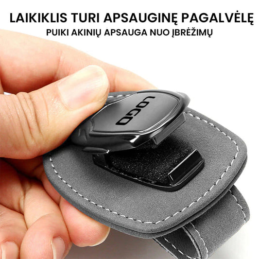 Automobilinis akinių nuo saulės laikiklis