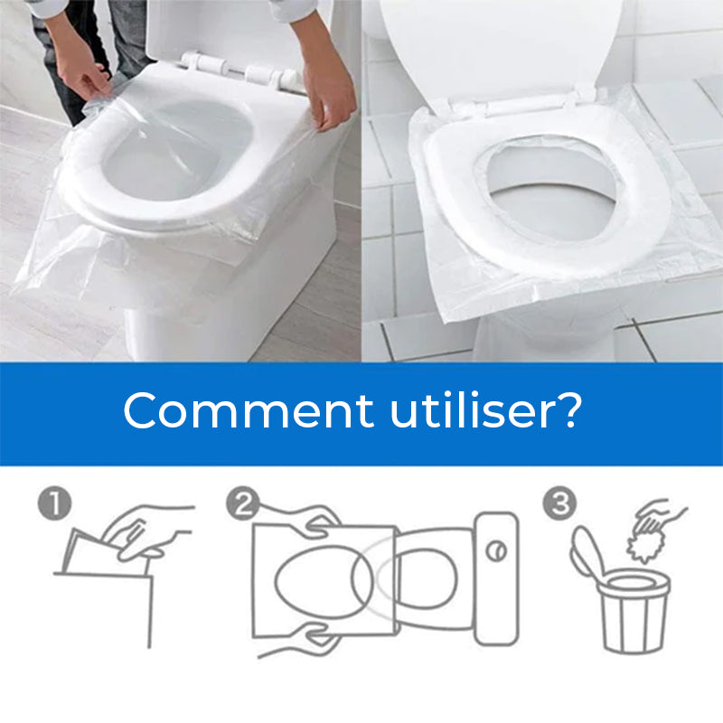 Vienkartiniai tualeto sėdynės užtiesalai (50 vnt.)