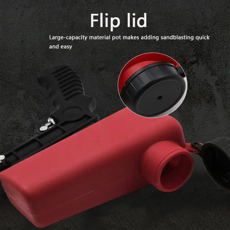 Nešiojamas smėlio pūtimo pistoletas