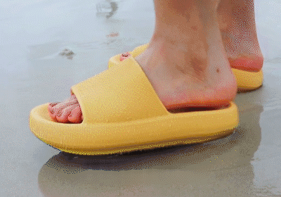 Minkšti sandalai storu padu, unisex