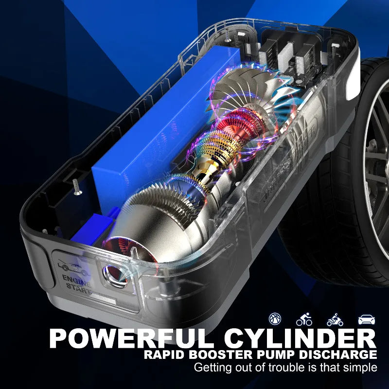 Daugiafunkcinis akumuliatoriaus starteris