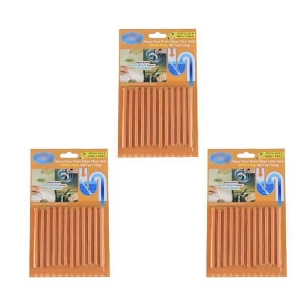 Galingos nuotekų vamzdžių valymo \Cleaner Sticks\" lazdelės (12 vnt.)"