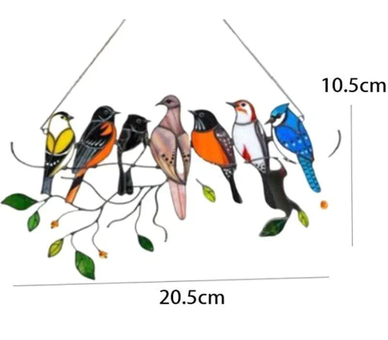 Pakabinama lango dekoracija - "Paukščiukai"
