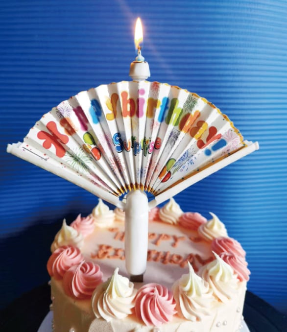 Daugkartinė gimtadienio žvakė su vėduokle – GERIAUSIA DOVANA ŠEIMAI 🎂🎁