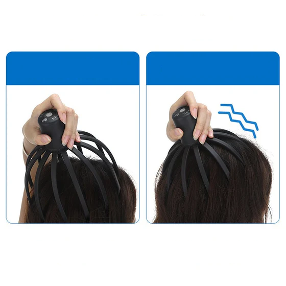 Inovatyvus galvos masažuoklis