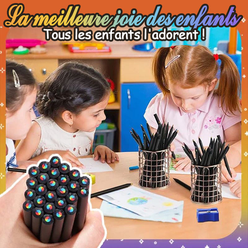 Įvairiaspalvių pieštukų rinkinys - "Vaivorykštė"