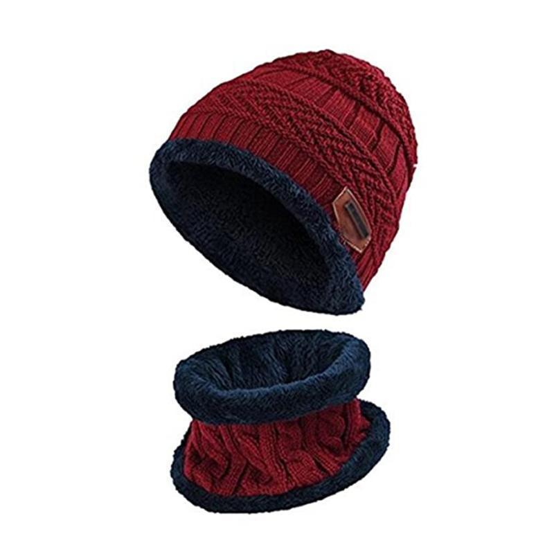 Žieminė beanie kepurė ir šalikas