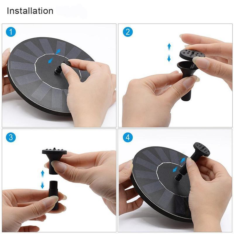 Saulės įkraunamas vandens fontanas
