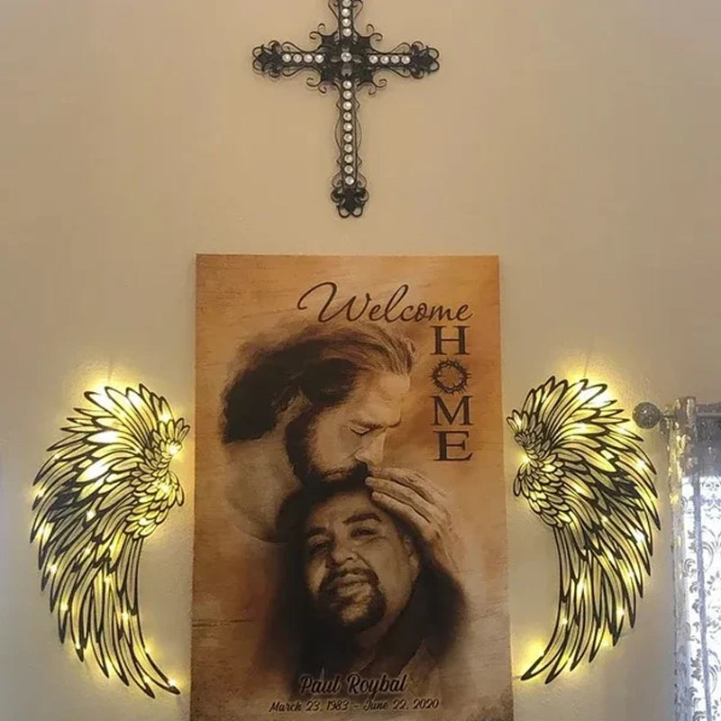 Angelo sparnų sienos dekoracija