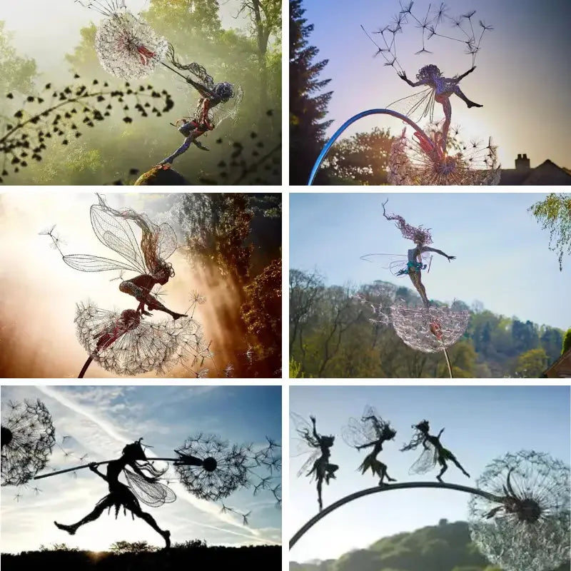 Sodo dekoracija - "Fėja ir pienės pūkas"