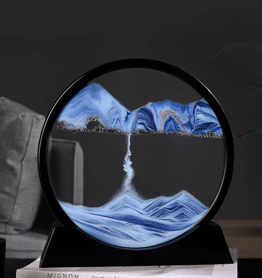 Krentančio smėlio dekoracija