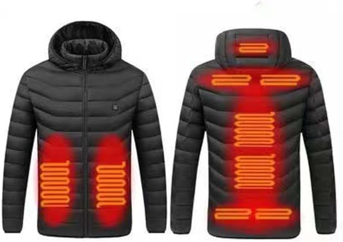 Šilta žieminė striukė su papildomu šildymu